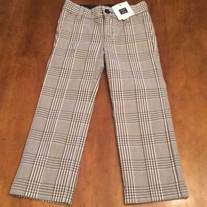Janie and Jack boys gray/white dress pants
